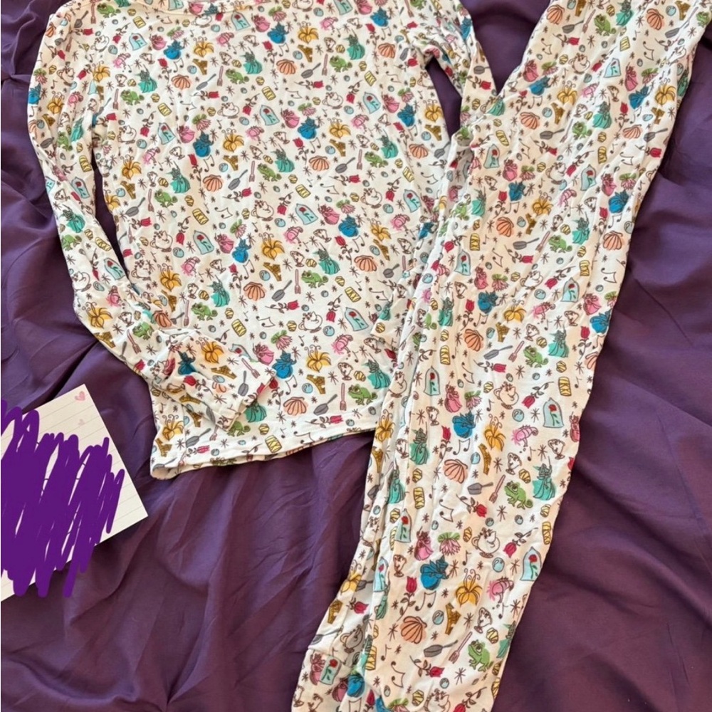 Posh Peanut x Disney Princess Friends Bamboo Pajamas Set- 7Y/8Y